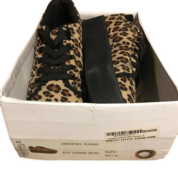 Truffle Leopard Print Platform Shoes 8.5-9 New! - Picture 2 of 7